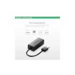 LAN ადაპტერი UGREEN EA20254 (20254), USB to LAN 10/100Mbps Ethernet Adapter, Black - Image 4