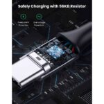 USB კაბელი UGREEN US288 (60128), USB 2.0 A to Type-C, 2m, Black - Image 5