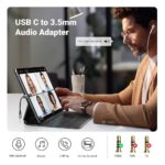 აუდიო ადაპტერი UGREEN 80154, Type-C to Aux 3.5mm Female Audio Adapter, 10cm, Space Gray - Image 11