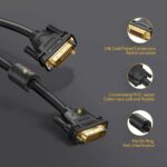 DVI კაბელი UGREEN DV101 (11604), DVI-D 24+1 Male to Male Dual Link Video Cable, 2m, Black - Image 7