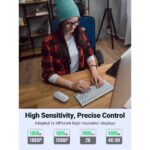 მაუსი Ugreen MU001 (90373), Wireless, 4000DPI, USB, Mouse, Light Gray - Image 3