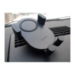 უსადენო დამტენი UGREEN CD256 (40118), 15W, Auto Induction Phone Holder Car Charger, Black - Image 2