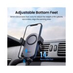 უსადენო დამტენი UGREEN CD256 (40118), 15W, Auto Induction Phone Holder Car Charger, Black - Image 7