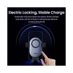 უსადენო დამტენი UGREEN CD256 (40118), 15W, Auto Induction Phone Holder Car Charger, Black - Image 9