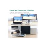 კუთხის HDMI ადაპტერი UGREEN HD112 (20109) HDMI Male to Female Adapter Down, Black - Image 5