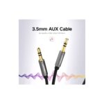 აუდიო კაბელი UGREEN AV119 (10732), 3.5mm Male to 3.5mm Male Cable, 0.5m, Black - Image 2