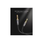 აუდიო კაბელი UGREEN AV119 (10732), 3.5mm Male to 3.5mm Male Cable, 0.5m, Black - Image 4