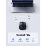 მაუსი UGREEN MU006 (90545) Ergonomic Wireless 2.4G Mouse, 4000DPI, Silence Design, Black - Image 6