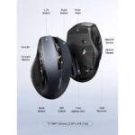 მაუსი UGREEN MU006 (90545) Ergonomic Wireless 2.4G Mouse, 4000DPI, Silence Design, Black - Image 7