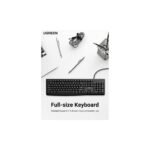 კლავიატურა და მაუსი UGREEN MK003 (15097) MU007 (90789) Wired Keyboard and Mouse Combo, Georgian QWERTY, USB, 1.5m, Black - Image 7
