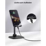 მობილურის დამჭერი UGREEN LP287 (10999), Adjustable Desk Phone Holder, Black - Image 3