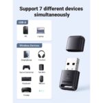 Bluetooth ადაპტერი UGREEN CM591 (90225), USB Bluetooth 5.3 Adapter, Black - Image 3