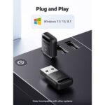 Bluetooth ადაპტერი UGREEN CM591 (90225), USB Bluetooth 5.3 Adapter, Black - Image 6