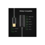 USB დამაგრძელებელი UGREEN US121 (10324) USB 2.0 Active Extension Cable with Chipset 20m, Black - Image 5