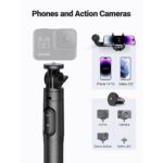 სელფის ჯოხი UGREEN LP586 (15062), Bluetooth, Selfie Stick Tripod, Black - Image 6