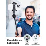 სელფის ჯოხი UGREEN LP586 (15062), Bluetooth, Selfie Stick Tripod, Black - Image 7
