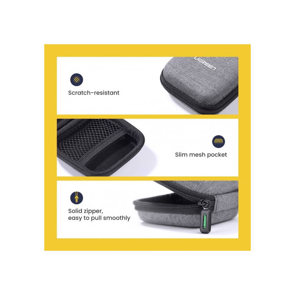 ყურსასმენის ქეისი UGREEN LP128 (70577), Headphone Case, Gray - Image 4