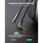 აუდიო ადაპტერი UGREEN AV188 (10683), 3.5mm Male to Female, Extension Cable, 5m, Black - Image 6