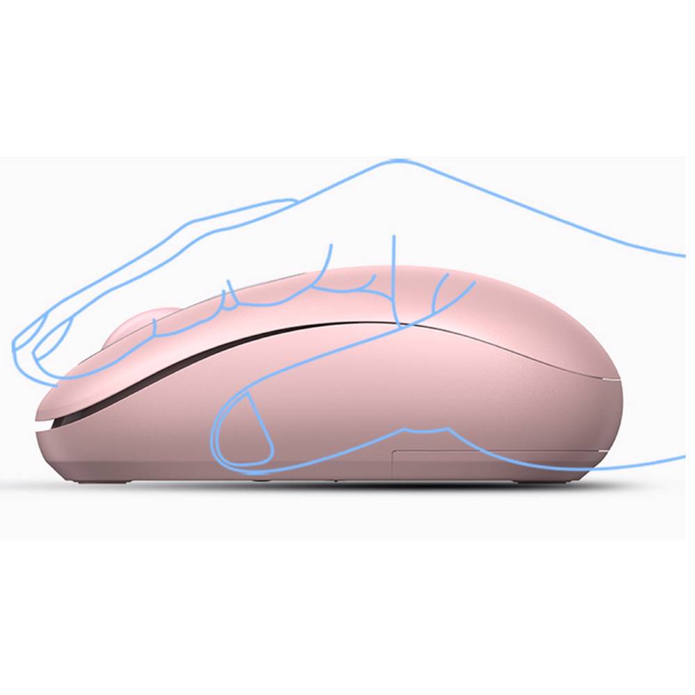 მაუსი UGREEN MU105 (90686), Wireless, USB, Mouse, Cherry Pink - Image 2