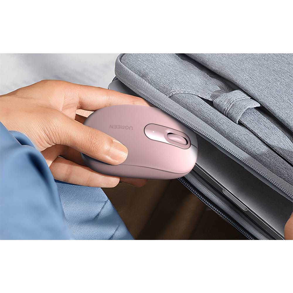 მაუსი UGREEN MU105 (90686), Wireless, USB, Mouse, Cherry Pink - Image 5