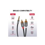 აუდიო კაბელი UGREEN AV116 (10590), 3.5mm Male To 2Rca Male Cable, 3m, Black - Image 2