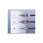 აუდიო კაბელი UGREEN AV116 (10590), 3.5mm Male To 2Rca Male Cable, 3m, Black - Image 4