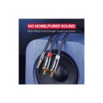 აუდიო კაბელი UGREEN AV116 (10590), 3.5mm Male To 2Rca Male Cable, 3m, Black - Image 7