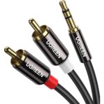აუდიო კაბელი UGREEN AV116 (10590), 3.5mm Male To 2Rca Male Cable, 3m, Black - Image 9