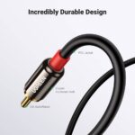 აუდიო კაბელი UGREEN AV116 (10590), 3.5mm Male To 2Rca Male Cable, 3m, Black - Image 15