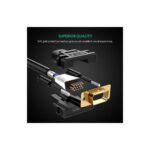 VGA კაბელი UGREEN VG101 (11634), VGA Male to Male Cable, 15m, Black - Image 7