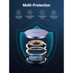 უსადენო დამტენი UGREEN CD245 (30233), MFI MagSafe 15W, Type-C to Magnetic Wireless Charger, Gray - Image 6