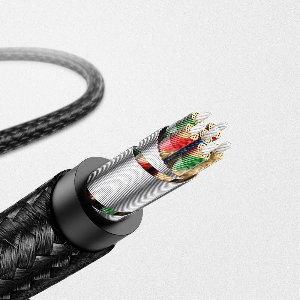 აუდიო კაბელი UGREEN US315 (70509), Lightning To 3.5mm Aux Cable, 1m, Gray/Black - Image 3