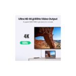 ვიდეო კაბელი UGREEN US355 (80150), 4K Video Cable , 100W, Type-c To Type-c 3.2 Gen 2 Cable, 1m, Black - Image 8