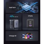 მობილურის დამტენი UGREEN X755 (25871) Nexode Pro, 65W, USB, Type-C with Type-c Cable 1.5m, Grey - Image 6