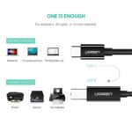 პრინტერის კაბელი UGREEN US241 (50446), Type-C To USB-B, 2m, Black - Image 5