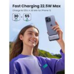 პორტატული დამტენი UGREEN PB503 (35338), 5000mAh 22.5W, Type-C, Built-In Type-C Power Bank, Grey - Image 6