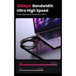 ვიდეო კაბელი UGREEN DP114 (80394), 8K, DisplayPort To DisplayPort, 5m, Black - Image 5