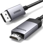 ვიდეო კაბელი UGREEN DP119 (15774), 4K, DisplayPort to HDMI, 2m, Grey/Black - Image 2