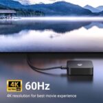 HDMI კაბელი UGREEN HD103 (10172), 4K HDMI Cable Male to Male, 90 Degree, 1m, Black - Image 6