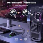 ვიდეო კაბელი UGREEN DP115 (80397), 8K, DisplayPort to HDMI, 2m, Grey - Image 5