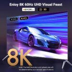 ვიდეო კაბელი UGREEN DP115 (80397), 8K, DisplayPort to HDMI, 2m, Grey - Image 6