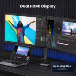 USB-C ჰაბი UGREEN CM498 (15852) Revodok 206, 2xHDMI, USB, Type-C, HUB, Grey - Image 6