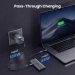 USB-C ჰაბი UGREEN CM498 (15852) Revodok 206, 2xHDMI, USB, Type-C, HUB, Grey - Image 9