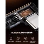 USB კაბელი UGREEN US323 (70531), 60W, Right Angle type-C to type-C Angled, 2m, Black/Grey - Image 6