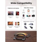 USB კაბელი UGREEN US323 (70531), 60W, Right Angle type-C to type-C Angled, 2m, Black/Grey - Image 7