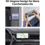 USB კაბელი UGREEN US255 (50123), 60W, Type-C to Angled Type-C Round, 1m, Grey - Image 4