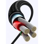 USB კაბელი UGREEN US176 (20857), 18W, USB-A to Type-C 90 Degree, 2m, Space Gray - Image 5