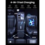 მანქანის დამტენი UGREEN EC706 (35571), 150W, Type-C, USB, Car Charger, Grey - Image 5