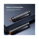 დროებითი პარკირების ბარათი UGREEN LP178 (60326), Temporary Parking Number Plate, Black - Image 2
