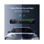 დროებითი პარკირების ბარათი UGREEN LP178 (60326), Temporary Parking Number Plate, Black - Image 4